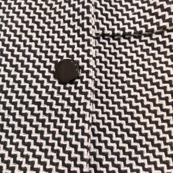 Vintage Italian Firma Wool Blend Plaid Pea Coat - Picture 5 of 8